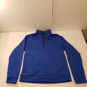Nike Dri - Fit Long Sleeve Blue 1/4 Zip  Mens M